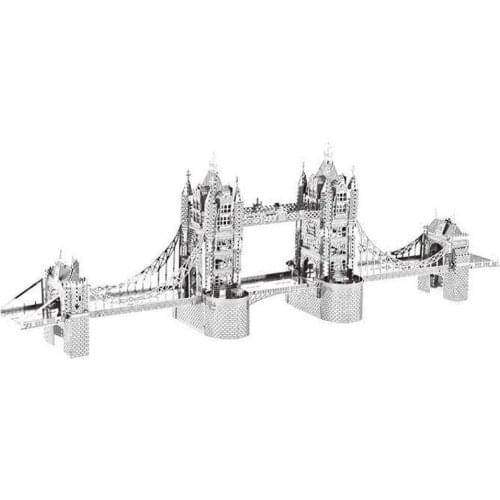 3D Metal Puzzle London Tower Bridge Model Kits Laser Cut Assemble Jigsaw Adults Collection Toys Gift
