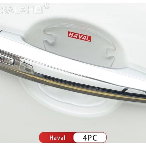 4pc/set Car Door Handle Scratches Protective Transparent Sticker Car Door Bowl Sticker Accessories For Haval H5 H6 H7 H9 F7