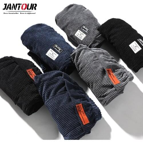 6 Model Mens Thick Corduroy Harem Pants 2020 Winter New Fashion Appliques Drawstring Trousers Loose Sweatpants Men Size M-4XL