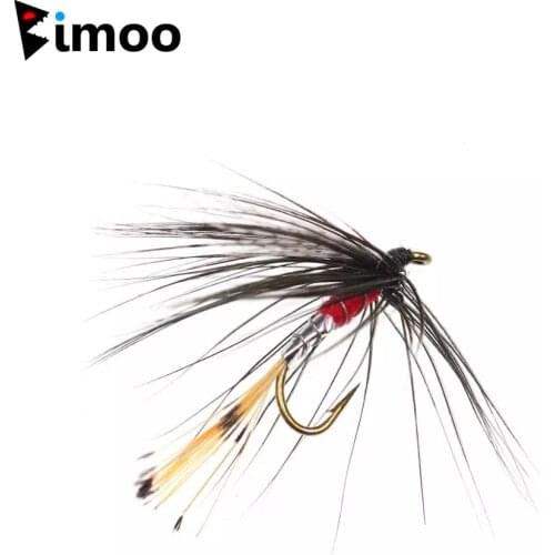 Bimoo 6PCS/Lot #12 Trout Crappie Bluegill Fishing Wet Fly Bait With Barbed High Carbon Steel Hook