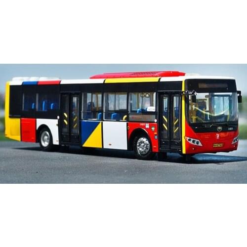 Colorful hot sell 1:42 Yutong ZK6128HG ZK6125CHEVPG4 diecast bus model with fast shipping