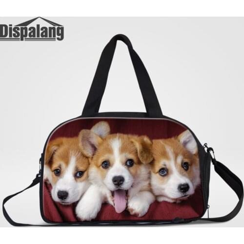 Dispalang Pet Dog Luggage Bag Large Capacity Womens Travel Bags Weekend Travel Duffle Bag Tote Crossbody Travel Shoulder Bag