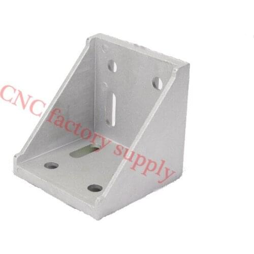 HOTSale 5pcs 6060 corner fitting angle aluminum L type connector bracket fastener match use 6060 industrial aluminum profile