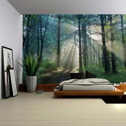 Beautiful Natural Forest Large Wall Hanging Hippie Wall Hanging Bohemian Wall Tapestries Mandala Wall Art Decor Decoration Mural
