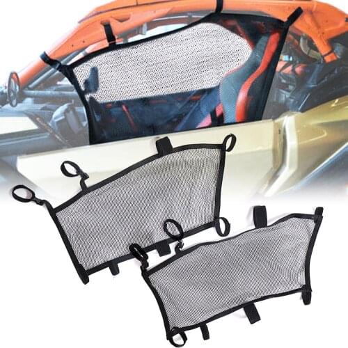 Left And Right Black Windscreen Mesh For 2017 2018 2019 2020 Can-Am Maverick X3 Max R
