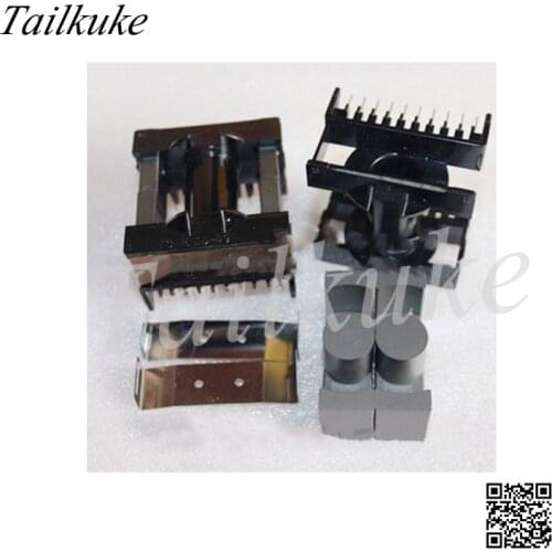 ETD49 Magnetic Core Supporting Horizontal Bakelite Skeleton 10 + 10 with Steel Clip ETD49 Transformer Core PC40 Material