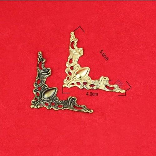 Metal Antique stickers Corner metal box wine boxes home decorative jewelry box angle Kok angle DIY wholesale