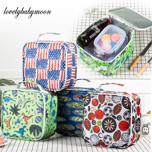 Cartoon Childrens Lunch Bags Food Fresh Keep Lunch Cooler Bags Picnic Travel Storage Icepack Thermal Insulated Fashion For Kids