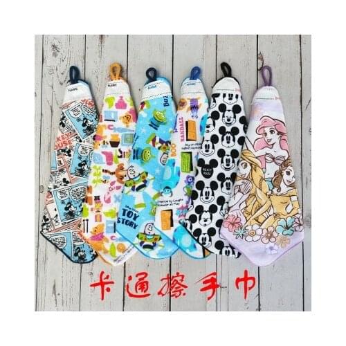 Disney Princess Mickey Winnie Anime Figures Cartoon Product Cosplay Accessories Bath Towel Washcloth Unisex Gift