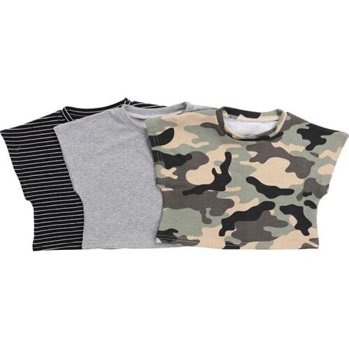 Kaiya Angel New Summer Toddler Shirts Baby Girls Loose Comfortable Cotton Tops Boys Daily Causal Clothes 2020 Factory Wholesale