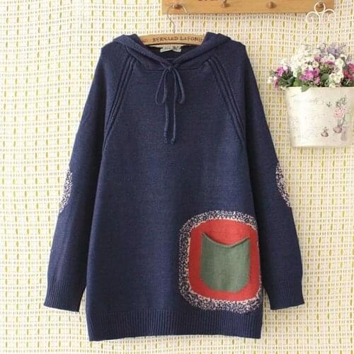 Plus size hooded pullovers women loose women sweatshirts sweaters 2021 new winter casual ladies sweater female tops