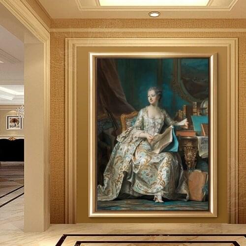 Living Room Modern Nordic Abstract Madame Pompidou Beautiful Classic Diamond Painting 5D DIY Diamond Home embroidery Mosaic