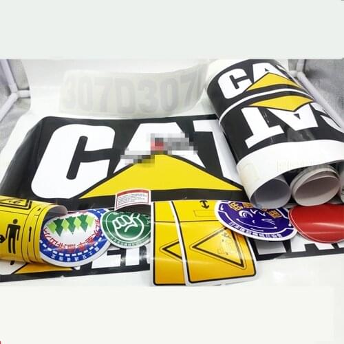 For CATERPILLAR 307D 312D 315D 320D 330D 336D full car Sticker full excavator sticker digger heavy machine Excavator accessories