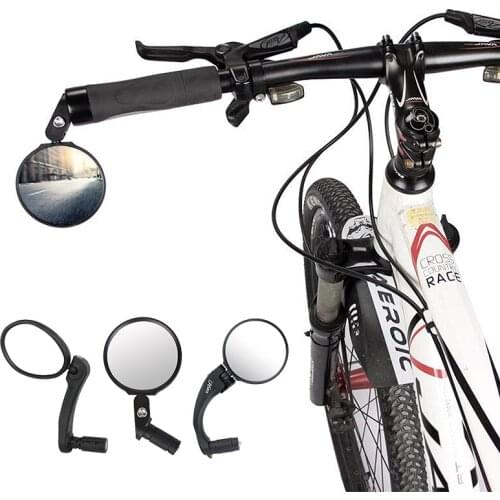 Bike Mirrors Adjustable Rotatable Handlebar Mirror Bicycle Accessories Safe Rearview Mirror Wide Angle for Racing, Road,Mountain