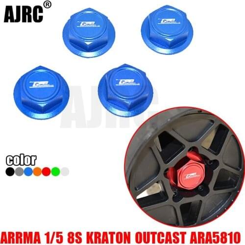 ARRMA 1/5 KRATON 8S ARA110002T1/T2 OUTCAST ARA5810 aluminum alloy inner knurled anti-loose tire nut ARRMA-ARA310929