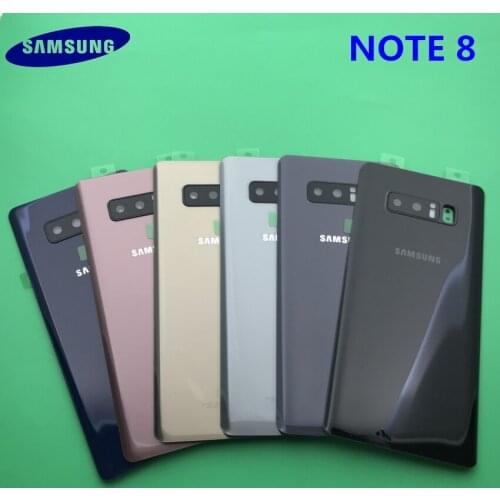 Rear Back Cover NOTE8 Battery Cover Back Glass Door Samsung Galaxy NOTE 8 N950 N950F SM-N950FD Housing Back Battery Cover