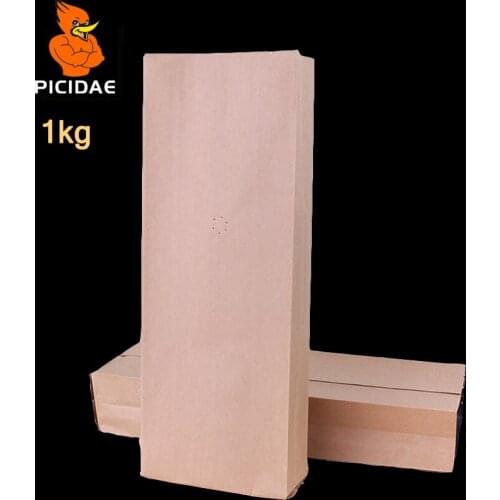2 Pound Coffee Dried Fruit Goods Chocolate Storage Bag 1kg Stand Heat Back Four Side Foil Open Top Valve Side Gusset Seal Organ