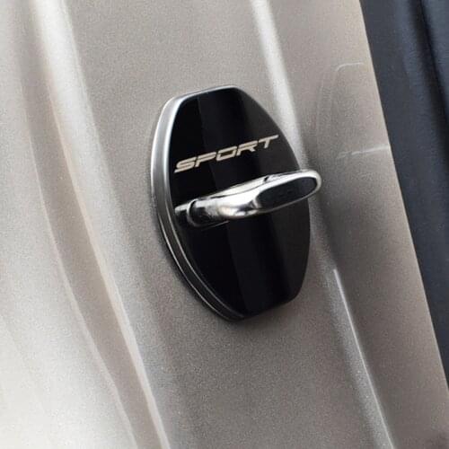 4pcs Stainless Steel Car Door Lock Protective Cover Cap For Audi Sline A1 A3 A4 A5 A6 A8 Q3 TT B5 B6 B7 S4 S5 S6 S7 Car-Styling
