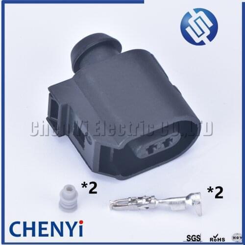 5 set 2 pin 1.5mm Automotive waterproof connector Sensor Connector Plug female 6E0973702 for VW Audi
