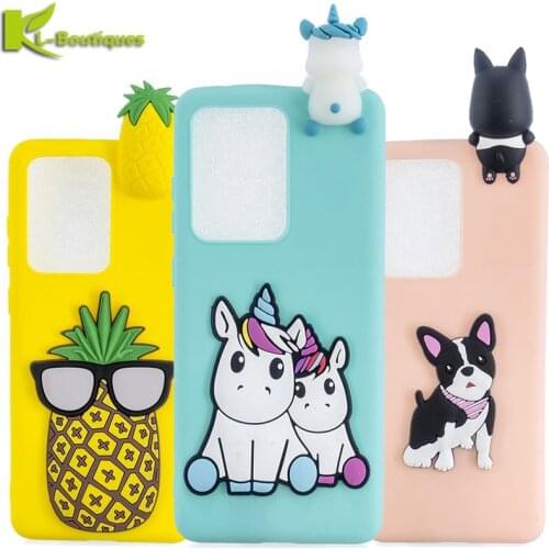 Huawei P40 Lite Case on for Fundas Huawei P 40 Lite Case 3D Doll Toys Soft Silicone Phone Case Huawei P40 Pro p40lite Cover Etui