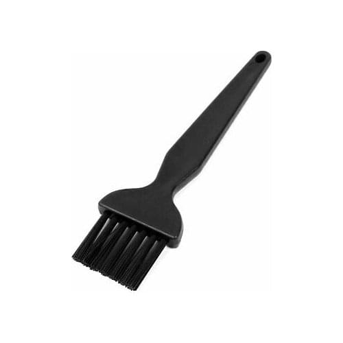 Black Plastic Flat Handle Computer Tool Anti Static ESD Cleaning Dust Brush