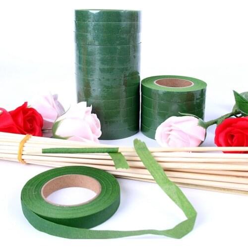 30 Yards Floral Stem Tape Stationery Tape DIY Decor Masking Tape Resealable Stretchy Tape Artificial Flower Supplies Handmade