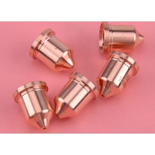 LETAOSK 5pcs 65A Plasma Torch Nozzle Welding Electrodes Fit For Power Max 65 85 105 HRT HRTs MRT 220819