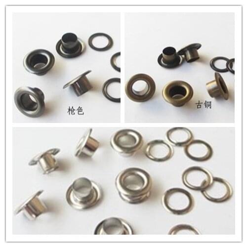 500pcs Scrapbook Eyelets Round Inner Hole 4mm Metal eyelets For Scrapbooking embelishment garment clothes eyelets,Apparel Sewing