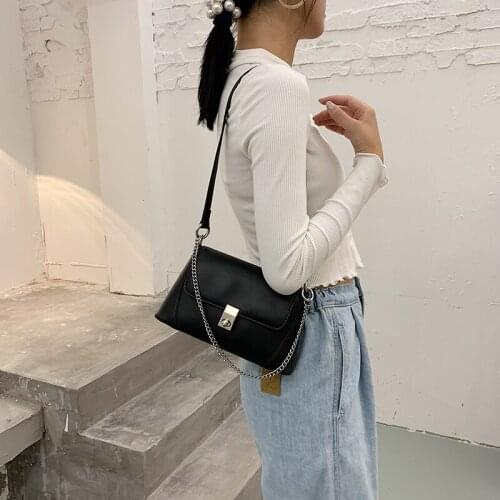 Fashion solid leather chain lady Shoulder Messenger Bag purses and handbags luxury brand handbags crossbody bags for women