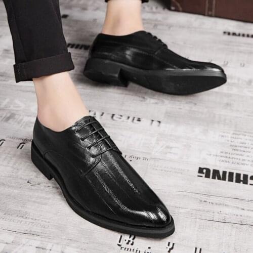 Thick fashion men zapatillas winter sole mens lether boots heel dress leather casual shoes mens cuero working stylish size 2020