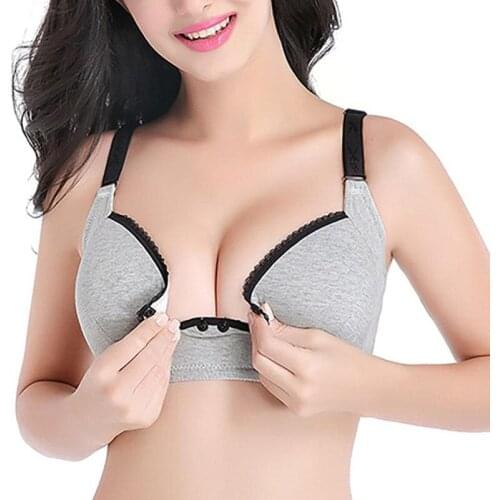 PatPat 2021 New Arrival Elegant Lace Decor Nursing Bra Breastfeeding Bra Pregnancy Clothes Maternity Feeding Bra for Soutien