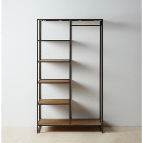 SHELF DONKEY MARRON-NEGRO 100X45X174 CM