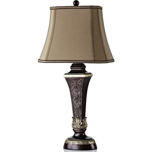 Hot Traditional Vintage chinese porcelain ceramic table lamp bedroom living room wedding table lamp Jingdezhen red