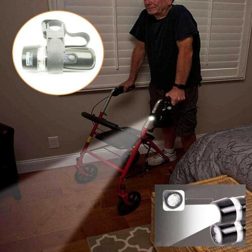 Wheelchair/Walker/Cane LED Light Flex Mount-Hands-free Safety Utility Lighting