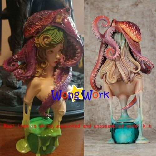 Wong Work Unpainted Resin Octopus Girl WF2018S Unassembled Garage Kits GK Model Kit Figure GKCAST-21623-11