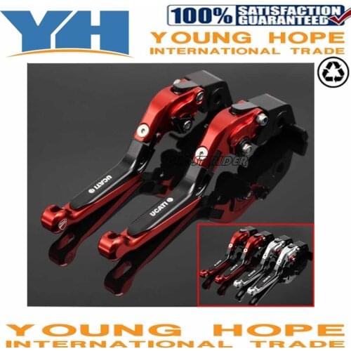 Fits for DUCATI MONSTER 659 696 796 Motorcycle Accessories CNC Billet Aluminum Folding Extendable Brake Clutch Levers