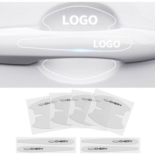 8Pcs TPU Car Door Bowl Handle Anti-Scratch Protective Film Stickers For Chery Tiggo 5 2 3 7 PRO 8 5X A1 IQ QQ Fulwin Face Arrizo