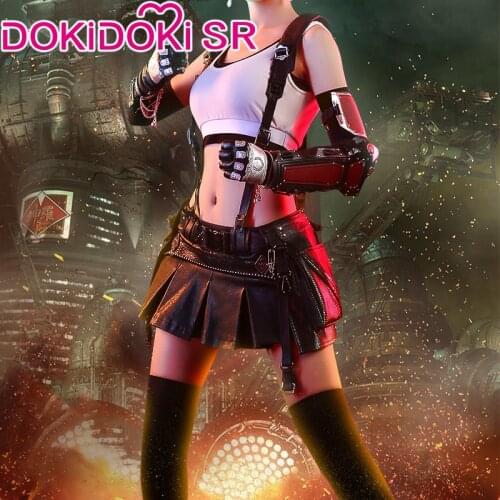 DokiDoki-SR Final Fantasy VII Tifa Lockhart Cosplay Costume Women Final Fantasy VII Tifa Costume