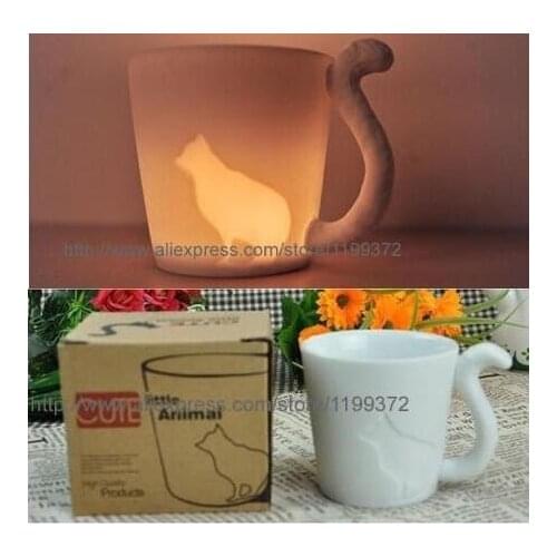 72pcs Creative Cute Kinto Animal Cup Frosted Ceramic Candlestick Mug Novelty Coffee Cup