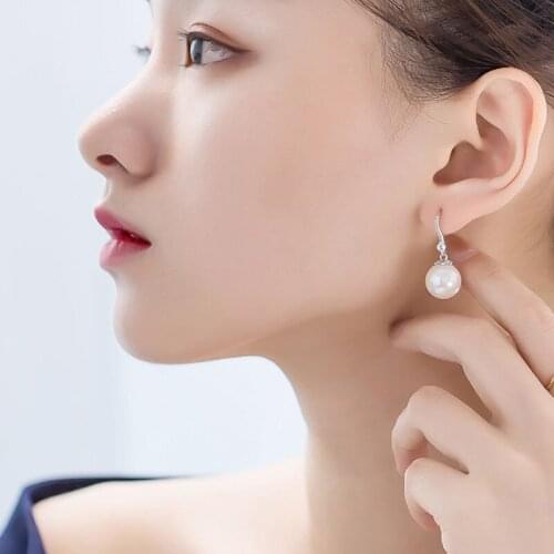 925 sterling silver earrings with bohimia temperament Hypoallergenic pearl for charming female student gifts wholsale