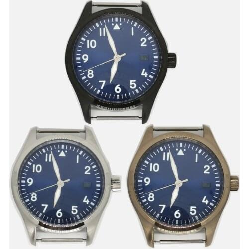 Watch Accessories 316 Stainless Steel 40mm Case Dial And Hands Mineral Glass Solid Case Back Fit NH35 Automatic Movement