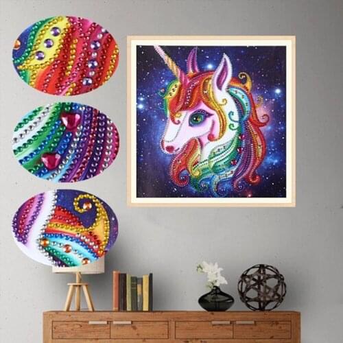 2019 New DIY Diamond Painting Animal Horse Round Diamond Cross Stitch Needlework Painting Diamond Embroidery For Home Decor