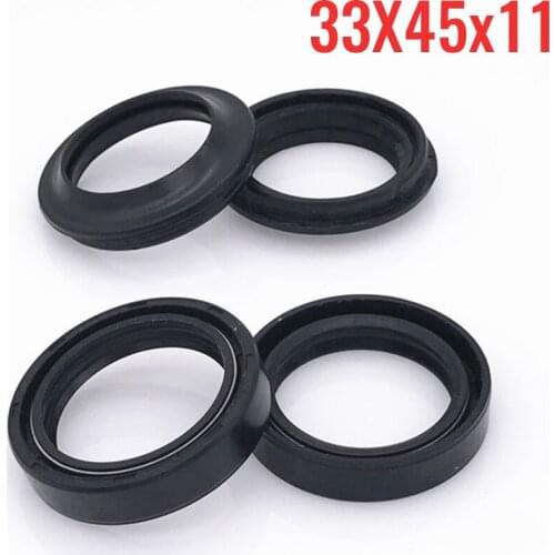 33X45x11 Front Fork Damper Shock Absorber Oil Seal for YZ80 BW200 TW200 SRX250 BW350 XV250 Virago