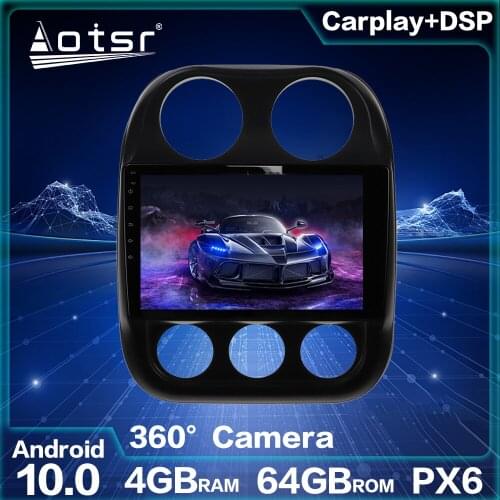 Car GPS Navigation For Jeep Compass 2011 2012 2013 2014-2016 Android Radio Audio PX6 Auto Stereo Head Unit Multimedia Player DSP