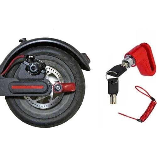Disc Brake Lock for Xiaomi Mijia M365 Electric Scooter Skateboard Wheels Lock Anti-theft Lock Accessories Riding Equipment