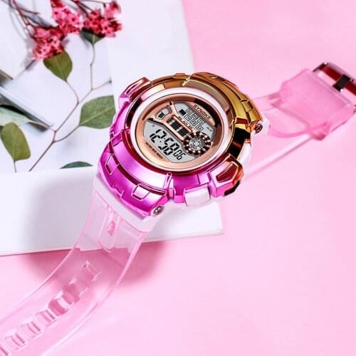 SYNOKE Watch Women Fashion Led Luminous Electronic Alarm Clock Fashion Sport Digital Watch Women Clock zegarek reloj mujer