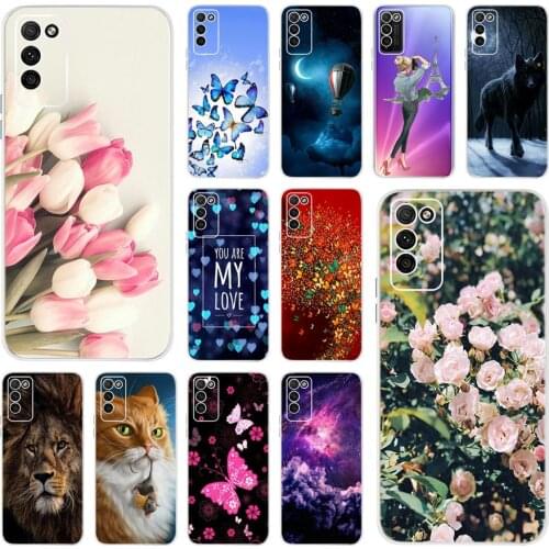 Flower Phone Case For Huawei Honor 30 Lite Case Honor30 Lite Soft Silicone Cases For Huawei Honor 30 Lite Youth Lite Coque Cover
