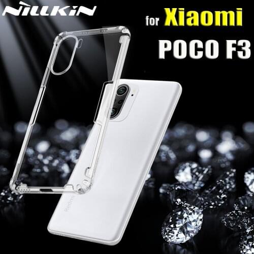 For Xiaomi POCO F3 5G Case Casing Nillkin 0.6mm Thin Clear Transparent Silicone Soft Phone Back Cover on POCO F3 Coque Funda