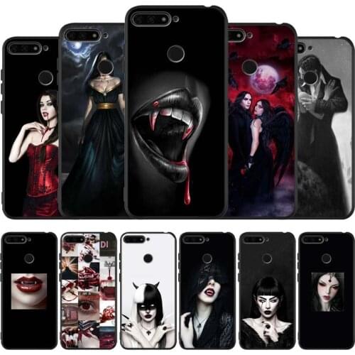 Vampire black Silicone Phone Case For honor 30 20 Pro 8 8X 9 10 20 Lite Mate 10 20 30 Lite Pro cover