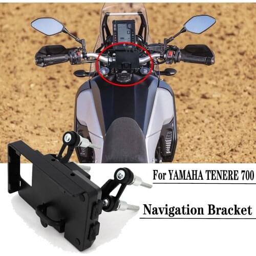 Tenere 700 Motorcycle GPS Navigation Bracket For YAMAHA TENERE 700 T7 T700 Motorcycle Mobile Navigation Bracket Mobile Clip Kit